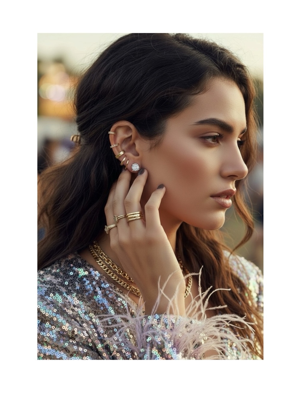 new Lassaire ᪥ Simulated Diamond Bezel Stud Earrings ᪥ Platinum Plated Silver ᪥